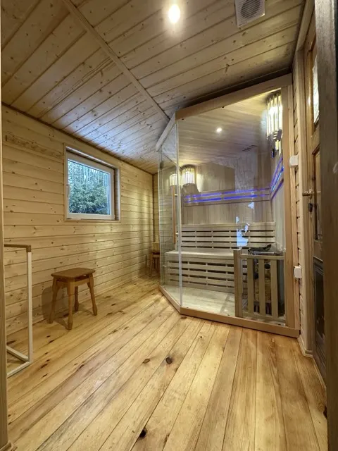 Sauna — Urocza chata z sauną w bieszczadzkim Parku Krajobrazowym, Bukowiec w Bieszczadach